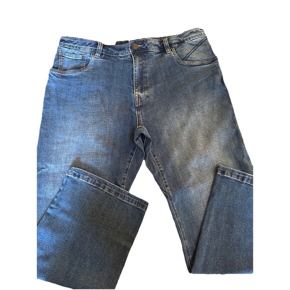 NWT Prana Axiom Jeans Men's 34/30 Indigo Blue Straight Leg Antique Stone Wash